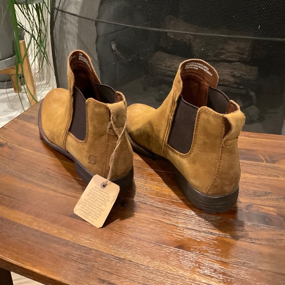 Born Tan Suede Ankle Boots - Picture 7 of 9